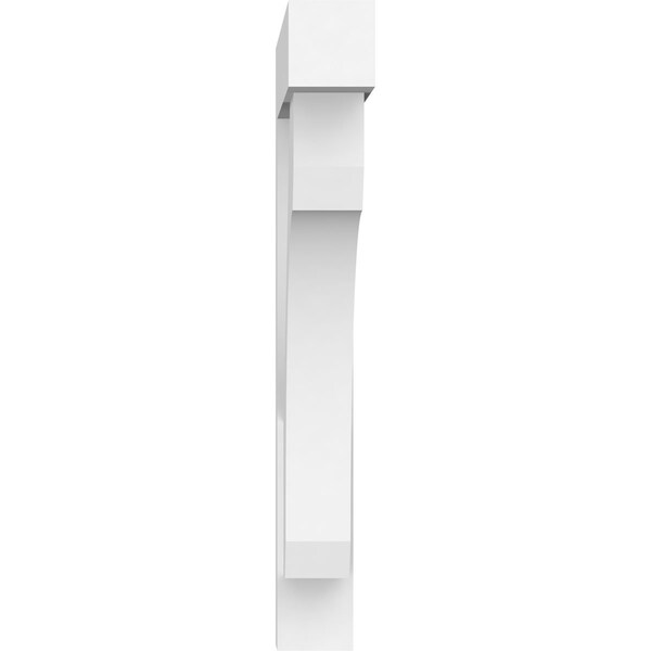 Standard Legacy Architectural Grade PVC Bracket With Block Ends, 3W X 24D X 24H